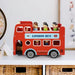 Wooden London Bus Toy – Double Decker Playset with Passengers & Driver - Samanta Factory