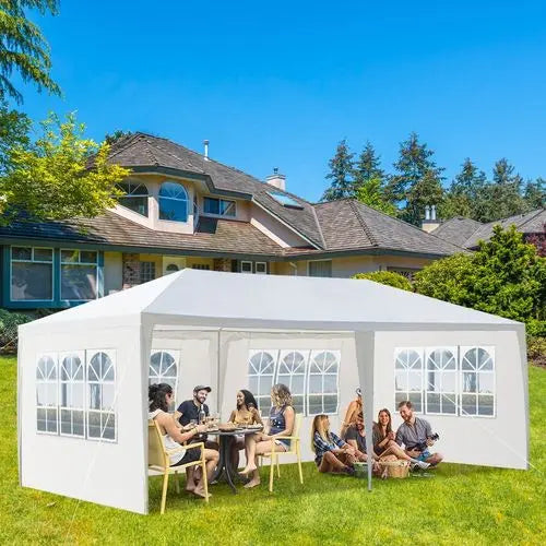 10x20 Outdoor Party Tent – Waterproof PE Cloth with Removable Sidewalls - Samanta Factory