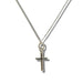 Sterling silver mini cross necklace in black gift box – perfect Christening or Communion gift for girls or women

