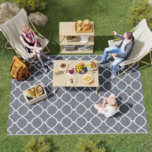 Outdoor Reversible Rug – Waterproof & UV-Resistant for Garden, Patio & Camping - Samanta Factory