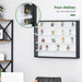 Five-Tier Wall-Mountable Glass Display Cabinet with Sliding Doors - Samanta Factory