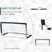 Folding Football Goal – Portable with All-Weather Net - Samanta Factory