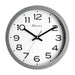 Modern 25cm wall clock with silent sweep second hand and bold numbers, available in black, white, ochre, sage green, and grey.