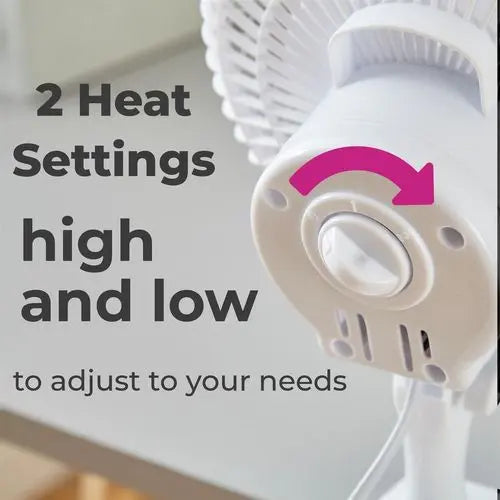 Clip-On Desk Fan – 360° Rotation with 2 Speed Settings - Samanta Factory