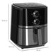 Compact digital air fryer oven with 8 preset cooking modes and detachable non-stick basket

