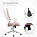 Vinsetto High-Back Home Office Chair Height Adjustable Elastic Desk Chair Pink - Samanta Factory